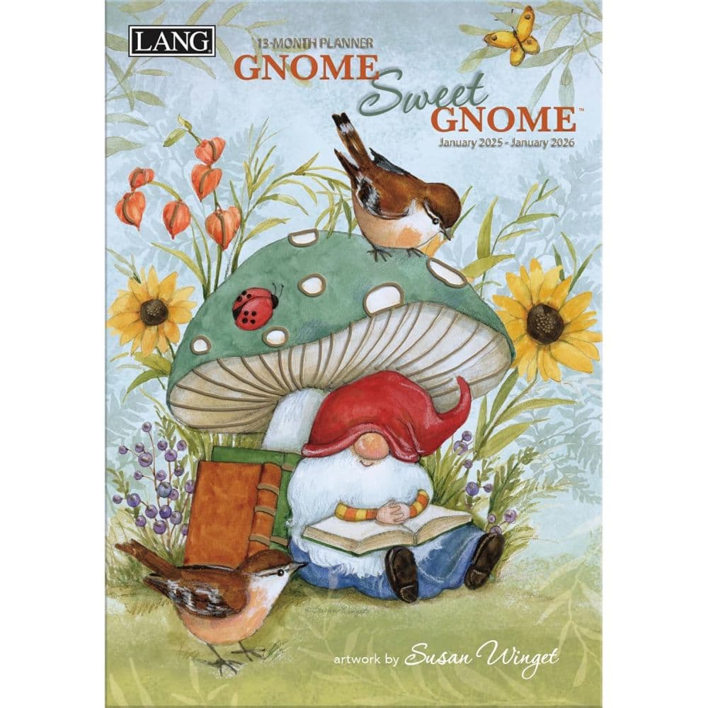 Gnome Sweet Gnome by Susan Winget 2025 Monthly Planner Main Product Image width=&quot;1000&quot; height=&quot;1000&quot;