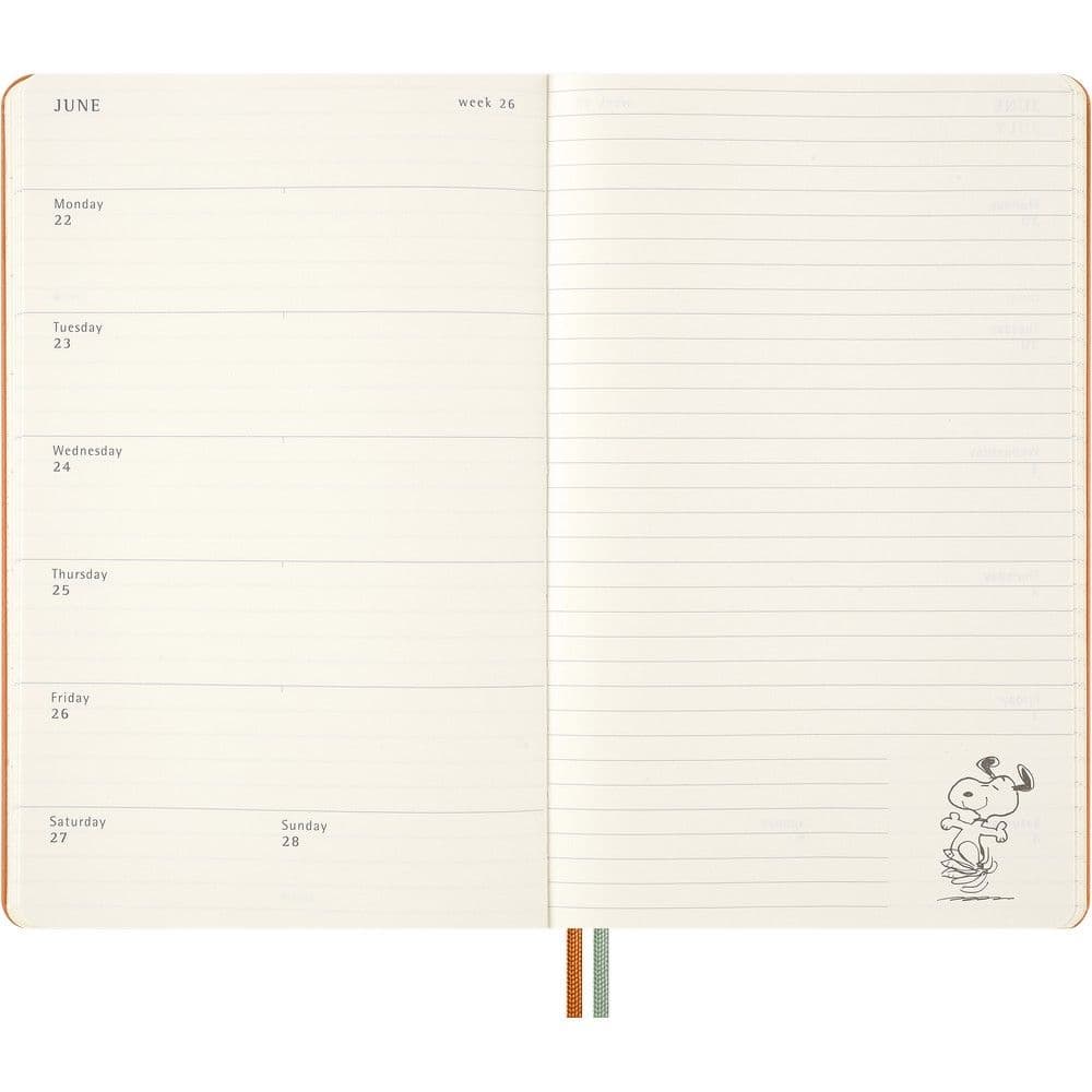 Peanuts Orange Weekly 2026 Planner Fifth Alternate Image