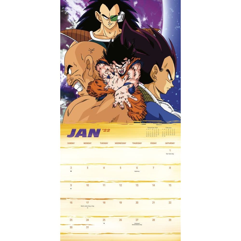 Dragon Ball Z 22 Wall Calendar Calendars Com