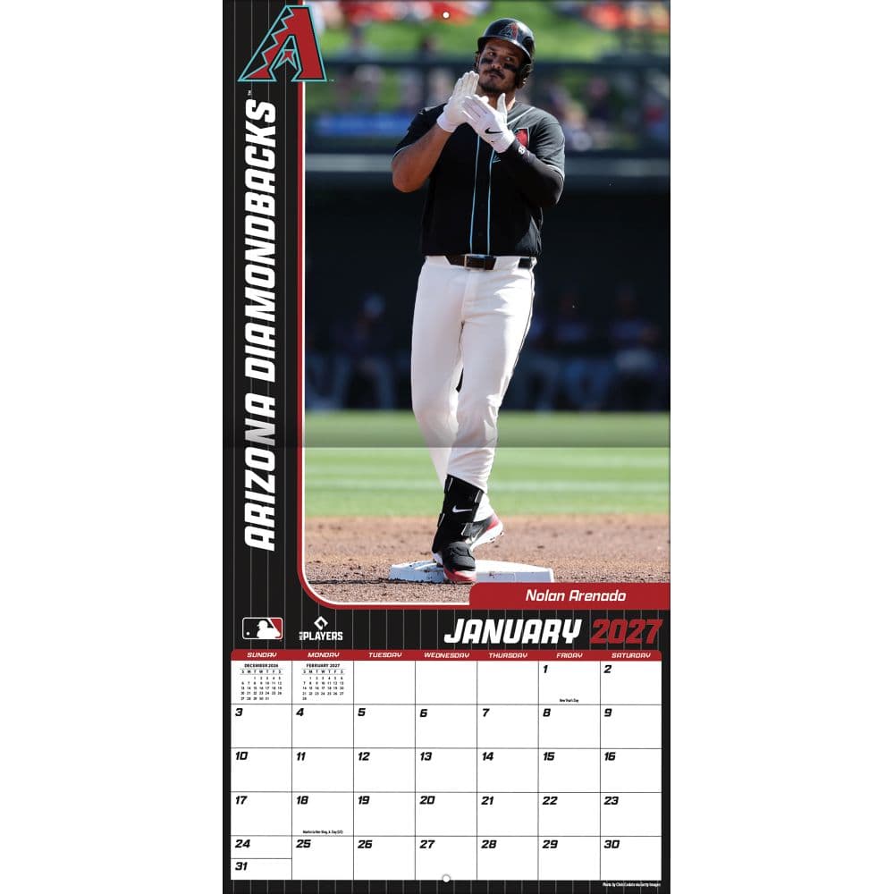 MLB Arizona Diamondbacks 2027 Wall Calendar Third Alternate Image