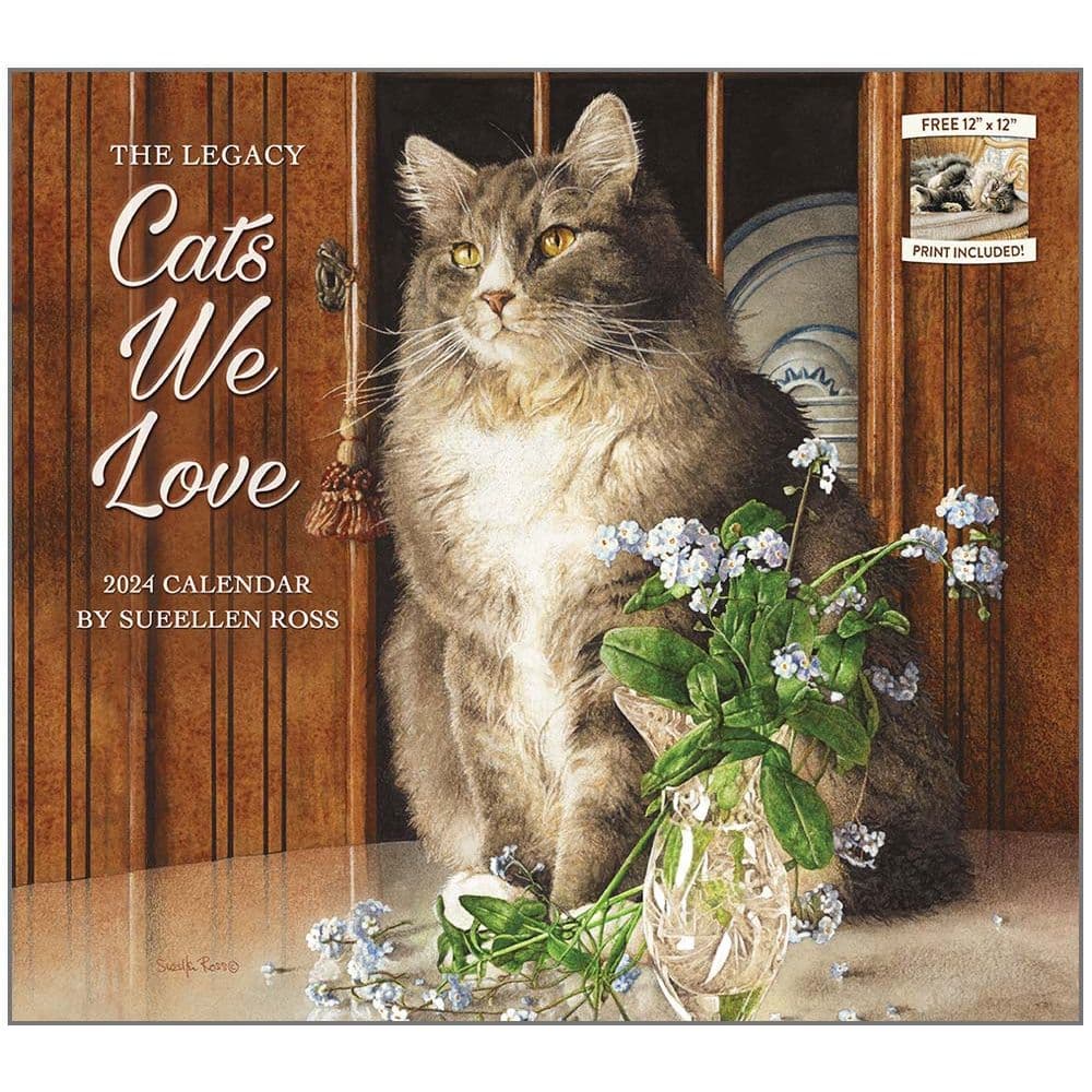 Sueellen Ross Cat Calendar 2025