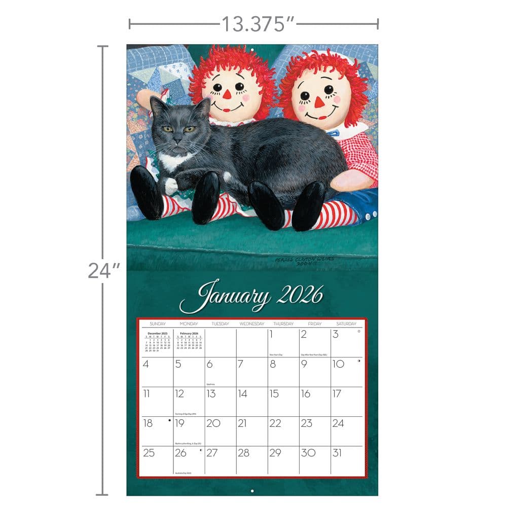 Love of Cats 2026 Wall Calendar by Persis Clayton Weirs_ALT6