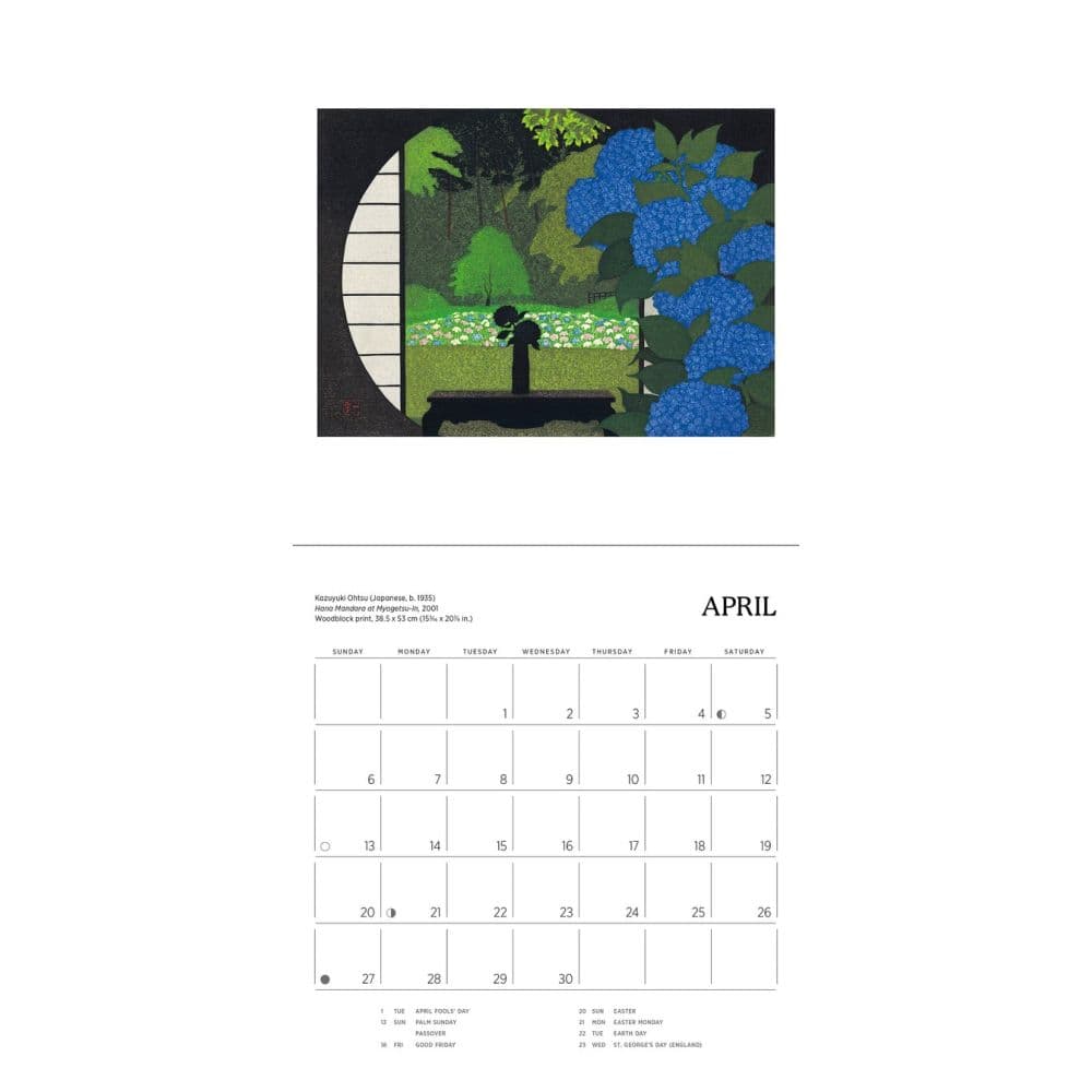 Serenity Ohtsu 2025 Mini Wall Calendar Alt3