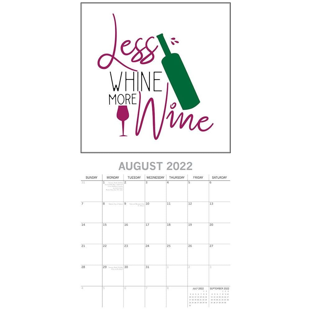 Wine Signs 2022 Wall Calendar