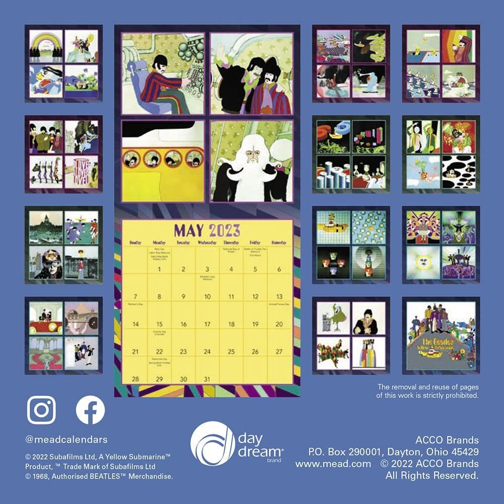 the-beatles-yellow-submarine-2023-special-edition-calendar-calendars