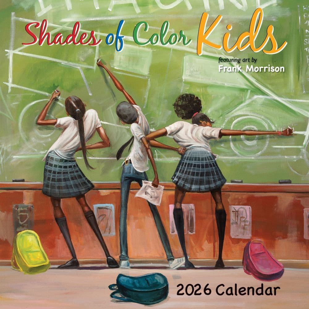 Shades of Color Kids 2026 Wall Calendar by Frank Morrison