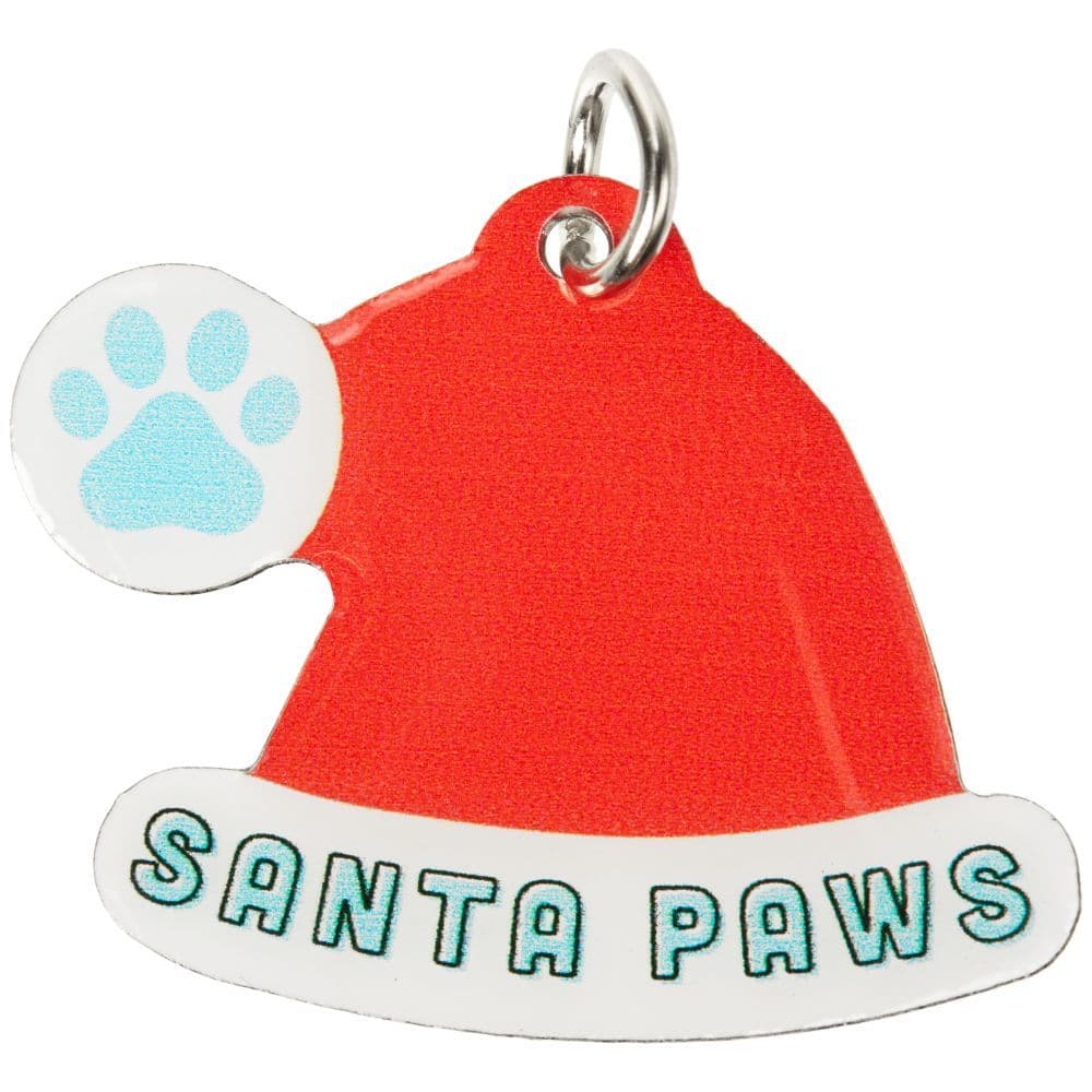 Santa Paws Dog Collar Charm Main Image