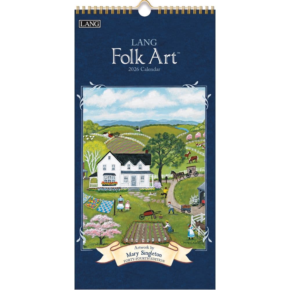 Lang Folk Art 2026 Vertical Wall Calendar Main Image