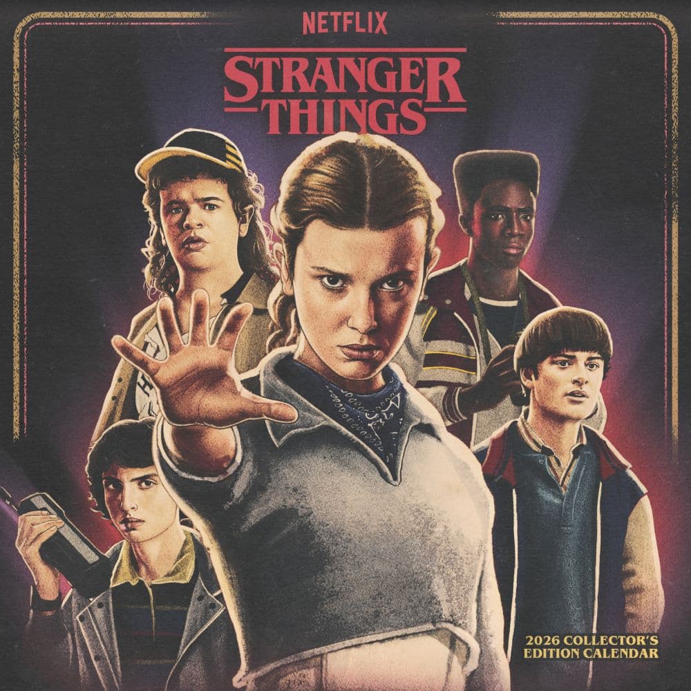 Stranger Things Collectors Edition 2026 Wall Calendar Main Product Image
