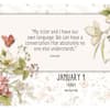 image I Love You Sis 2027 Mini Desk Calendar by Nicole Tamarin Second Alternate Image