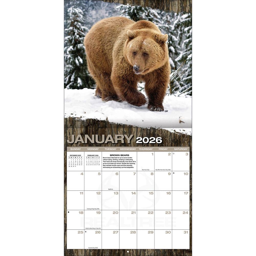Realtree Hidden Hunter 2026 Wall Calendar_ALT2