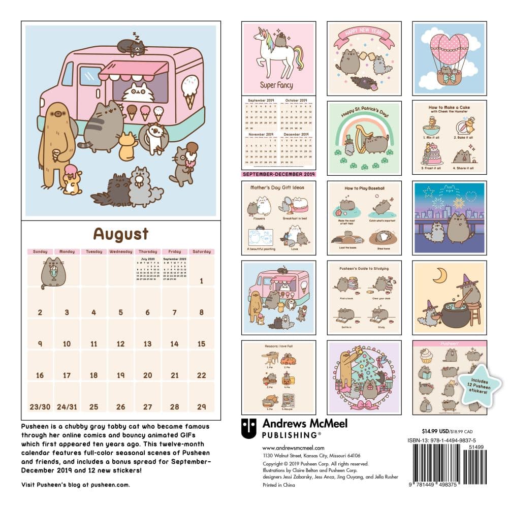 Pusheen Wall Calendar