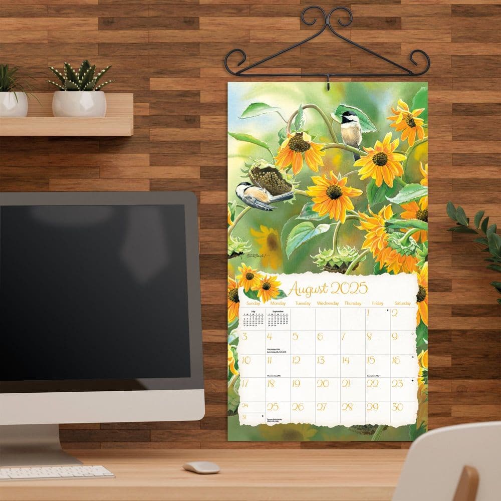 Songbirds by Susan Bourdet 2025 Wall Calendar Fourth Alternate Image width=&quot;1000&quot; height=&quot;1000&quot;