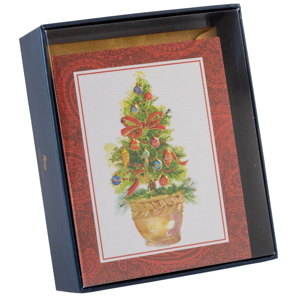 Topiary Tree 10 Count Boxed Christmas Cards