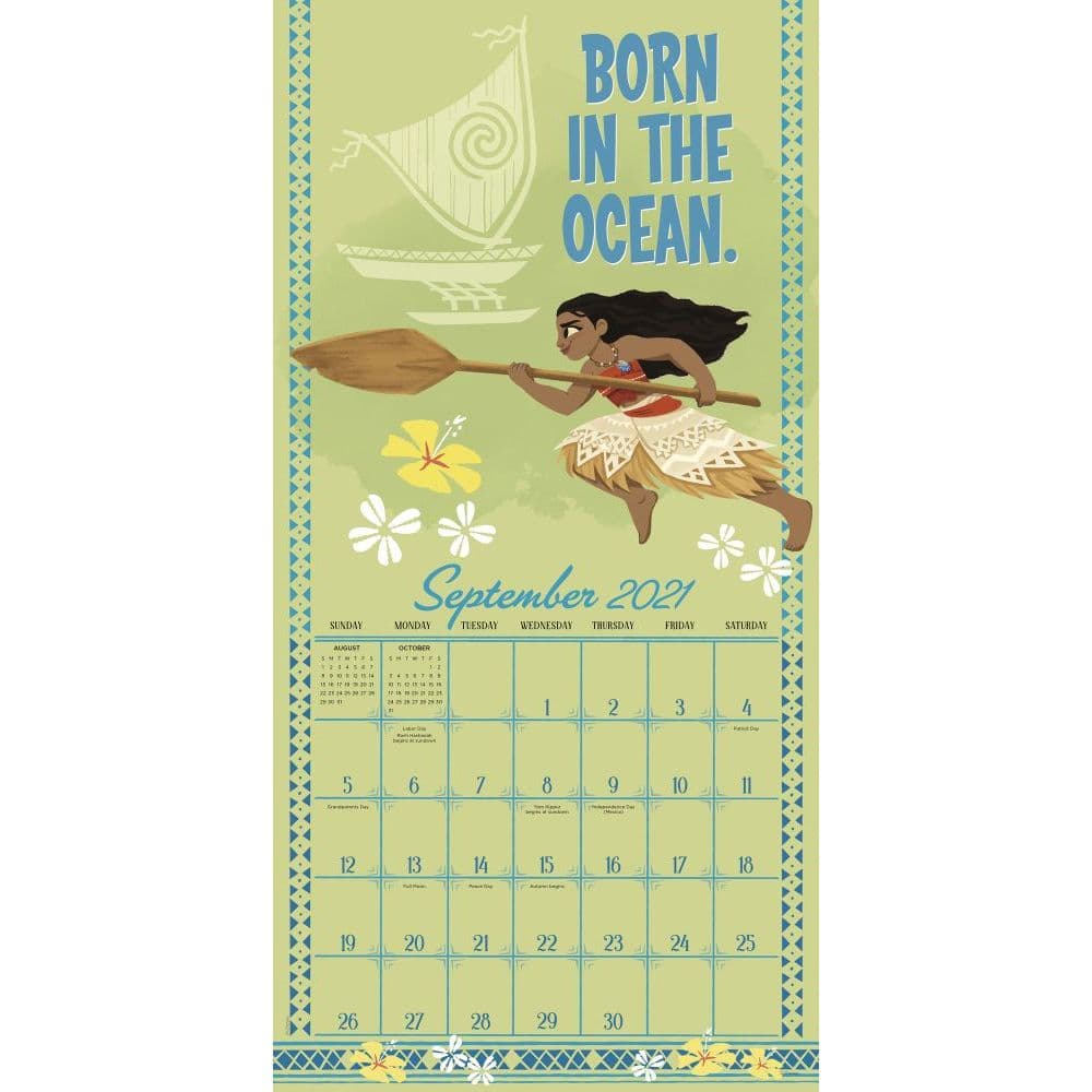 Moana Calendar 2022 Moana Wall Calendar - Calendars.com