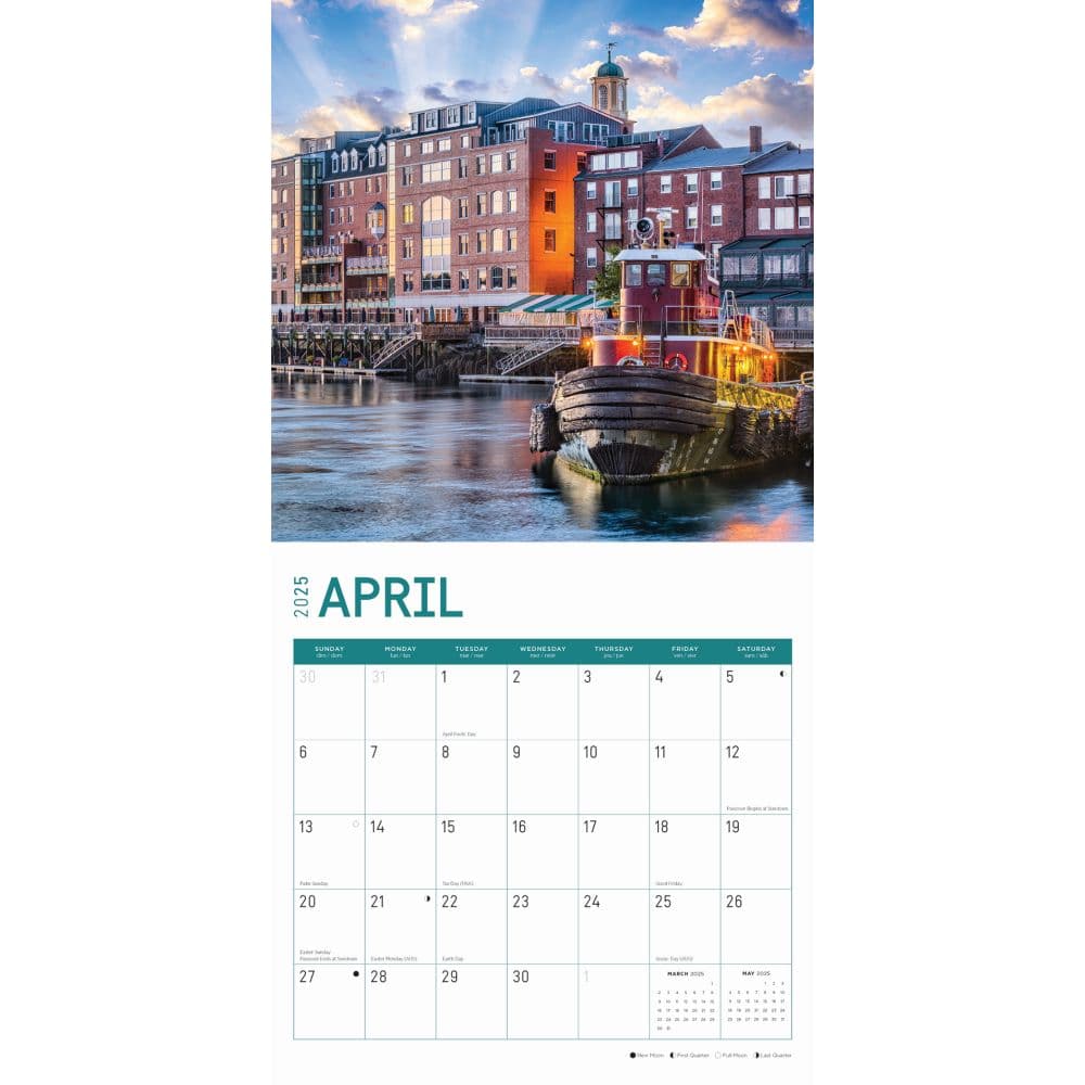 New England 2025 Wall Calendar Second Alternate Image width="1000" height="1000"