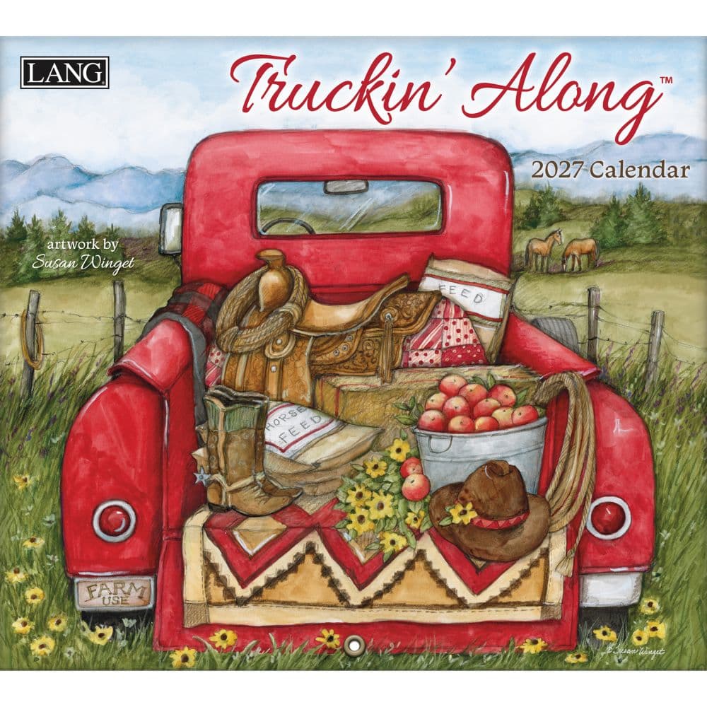 image Truckin Along 2027 Wall Calendar by Susan Winget Main Product Image