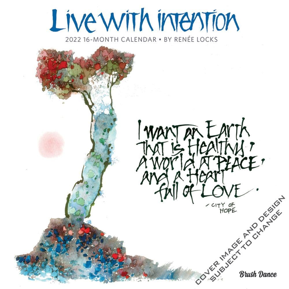 Live with Intention 2022 Wall Calendar