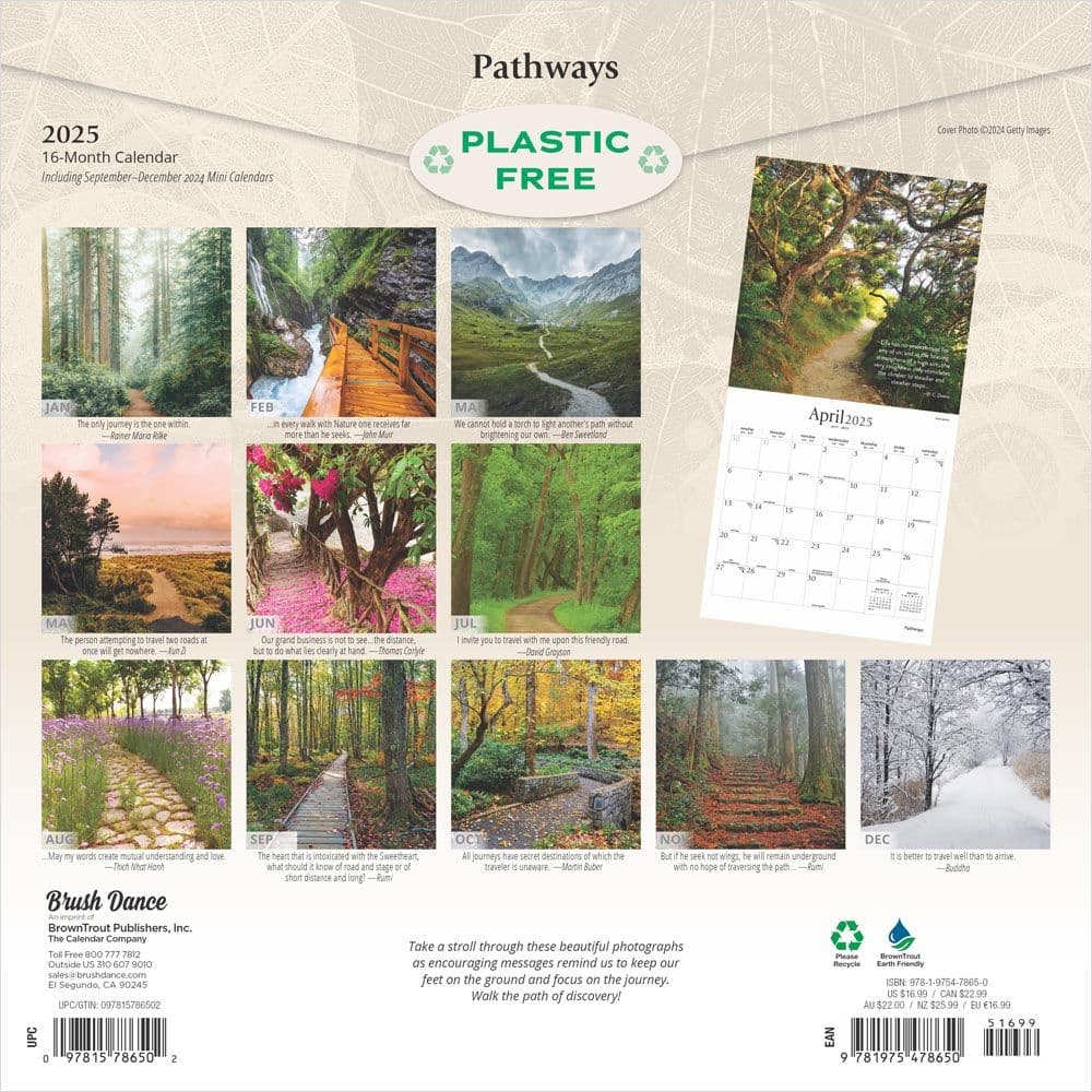 Pathways 2025 Wall Calendar First Alternate Image