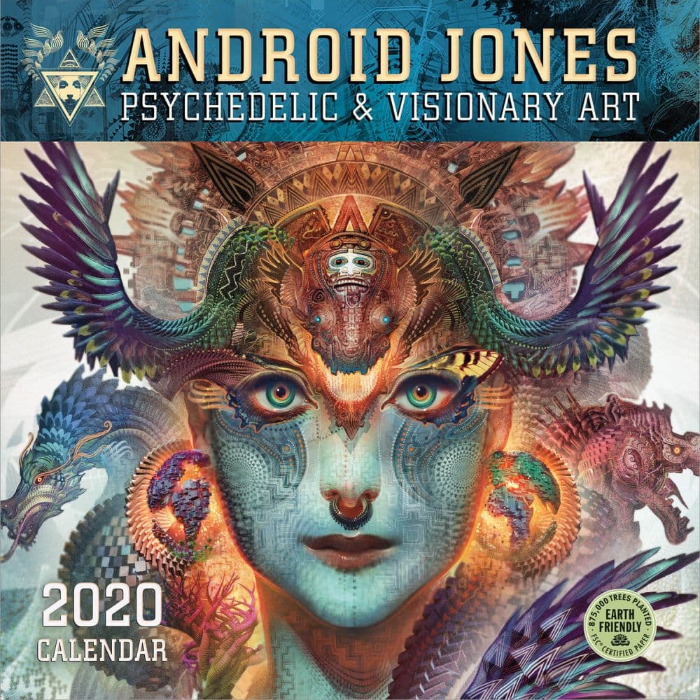 Jones Psychedelic Art Wall Calendar