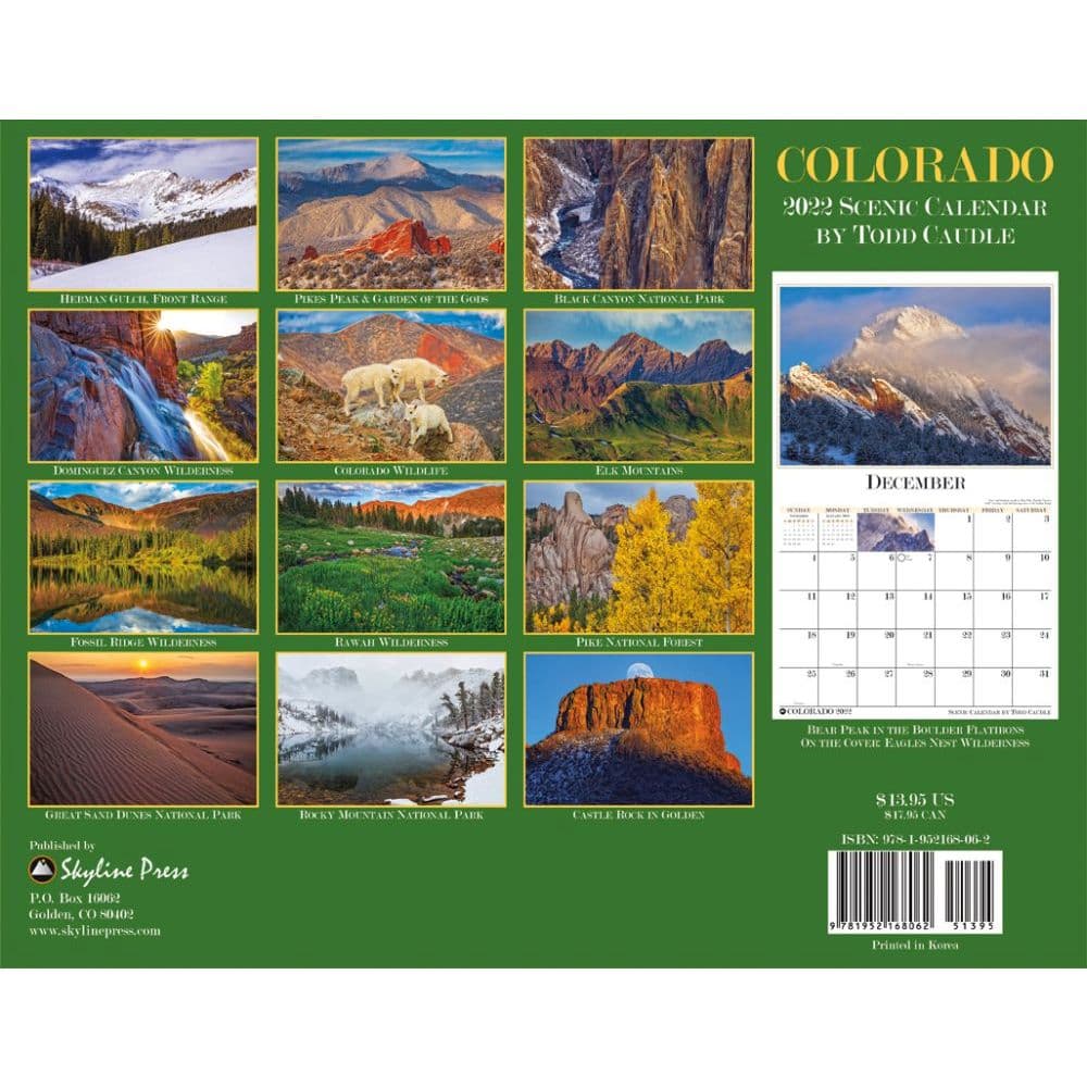 Colorado 2022 Wall Calendar - Calendars.com