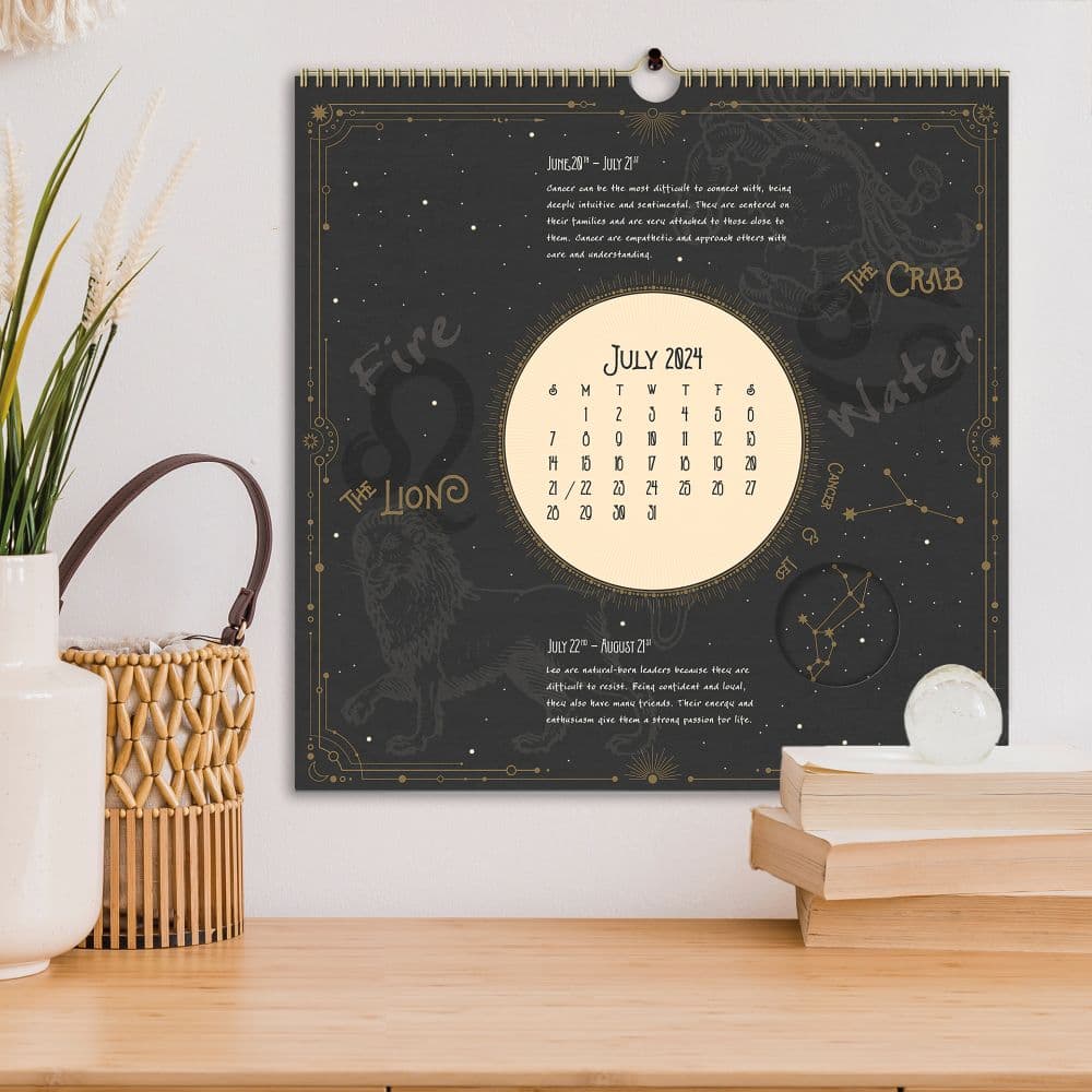 Zodiac Spiral 2024 Wall Calendar