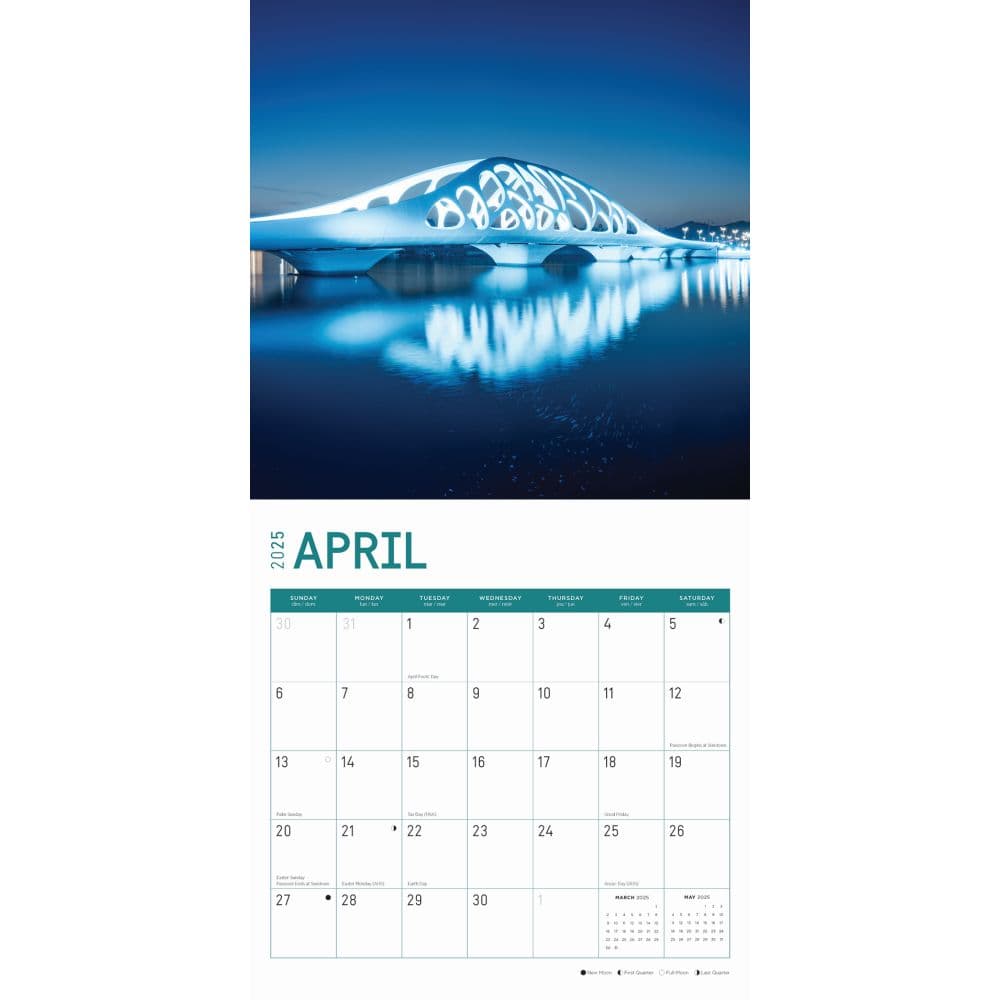 Bridges 2025 Wall Calendar Second Alternate Image width="1000" height="1000"