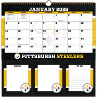 image NFL Pittsburgh Steelers 2026 Memomate Spiral Wall Calendar
