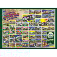 image Vintage American Postcards 1000pc Puzzle Main Product Image