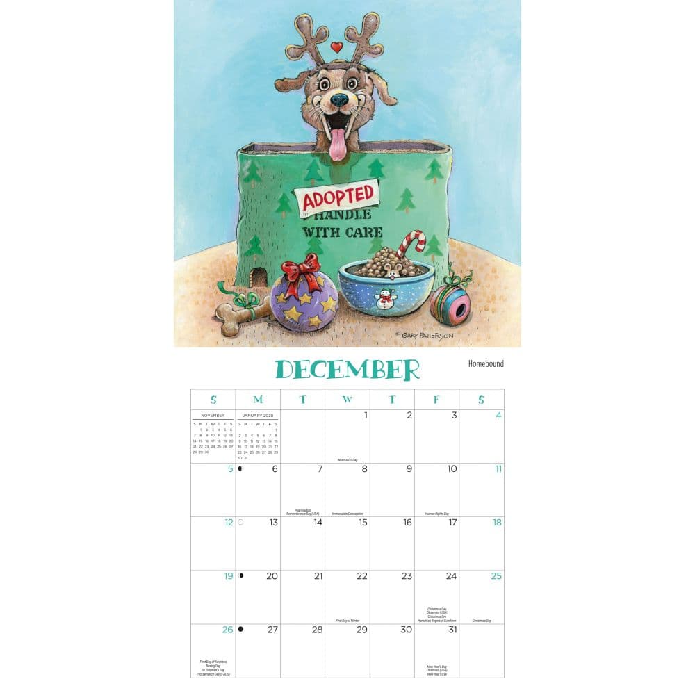 Dogs 2027 Magnetic Calendar by Gary Patterson Fourth Alternate Image