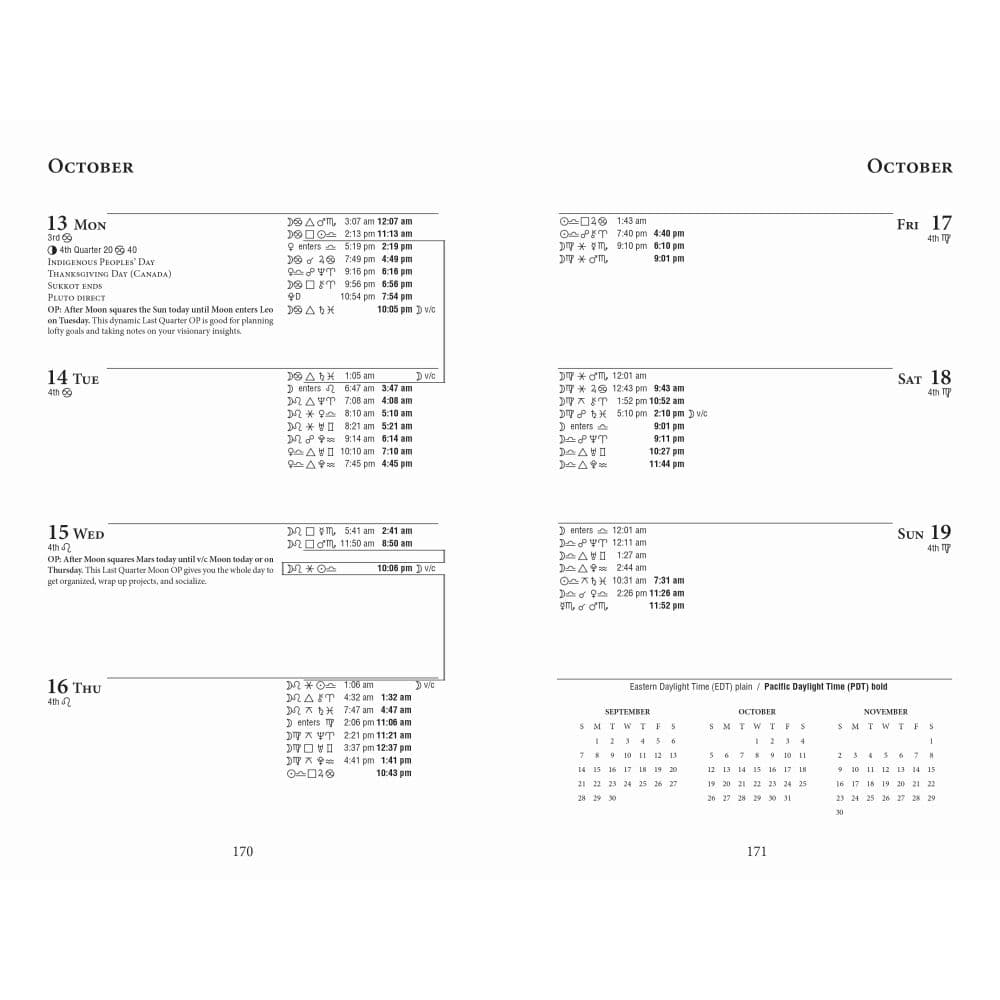 Daily planetary guide 2025 engagement planner calendars