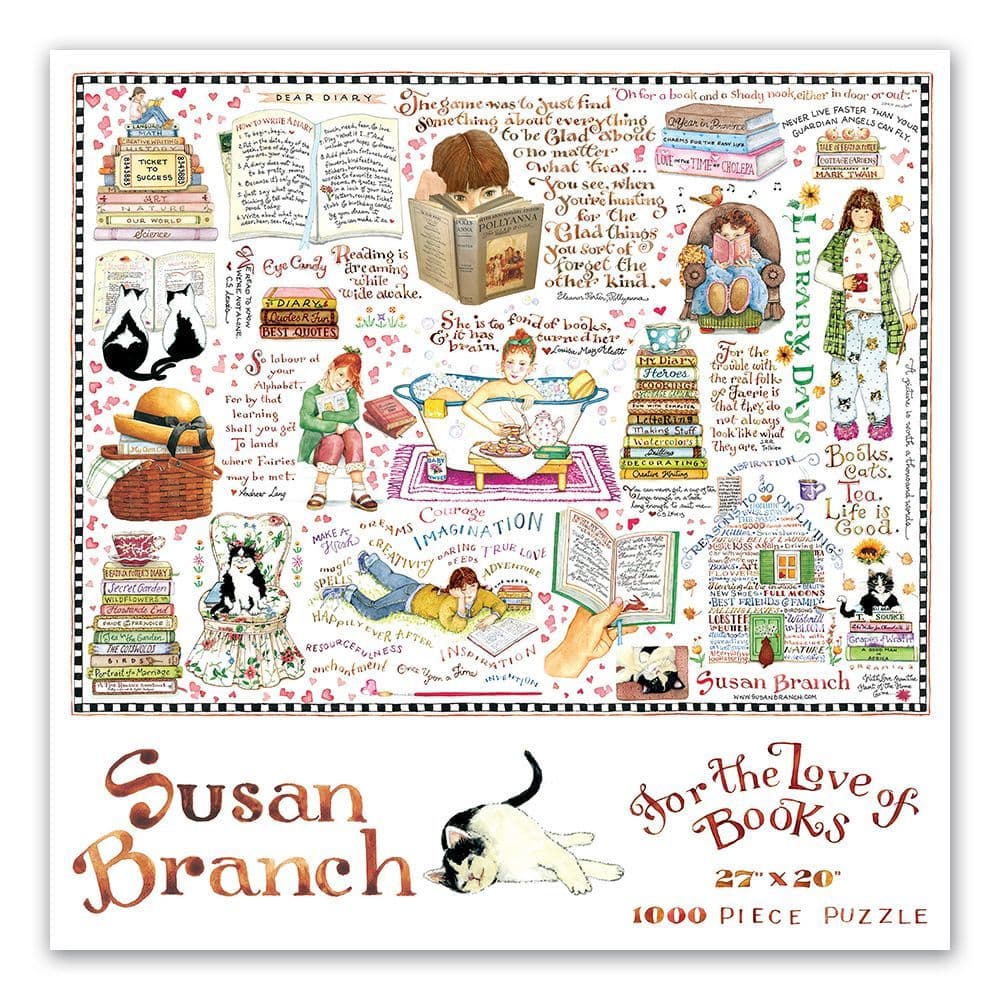 Branch Books and Cats 1000pc Puzzle Main Image