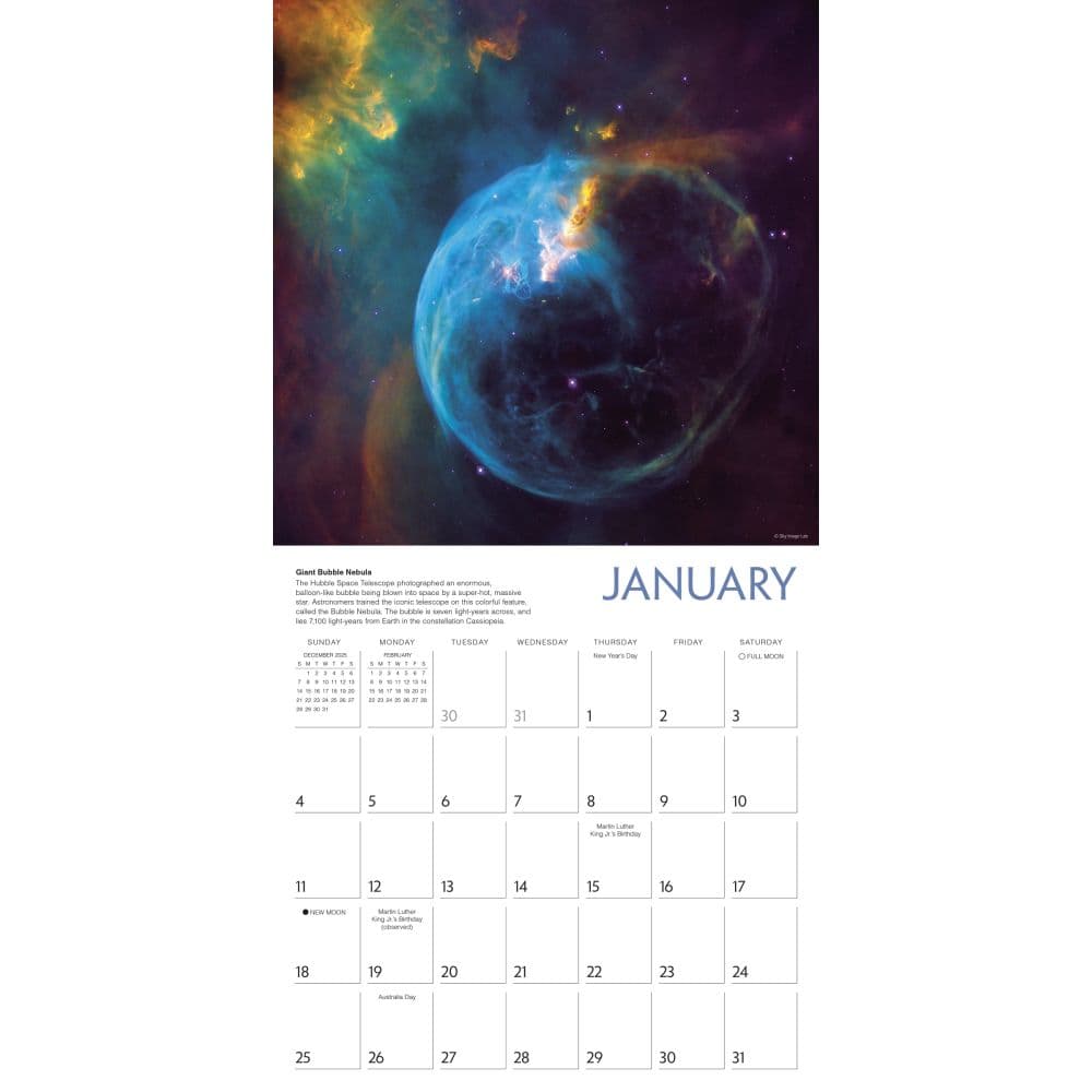Destination Space 2026 Wall Calendar Second Alternate Image
