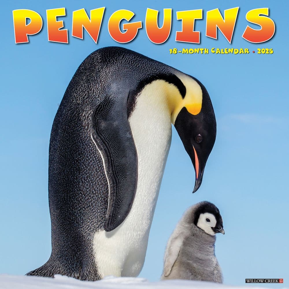 Penguins 2025 Wall Calendar