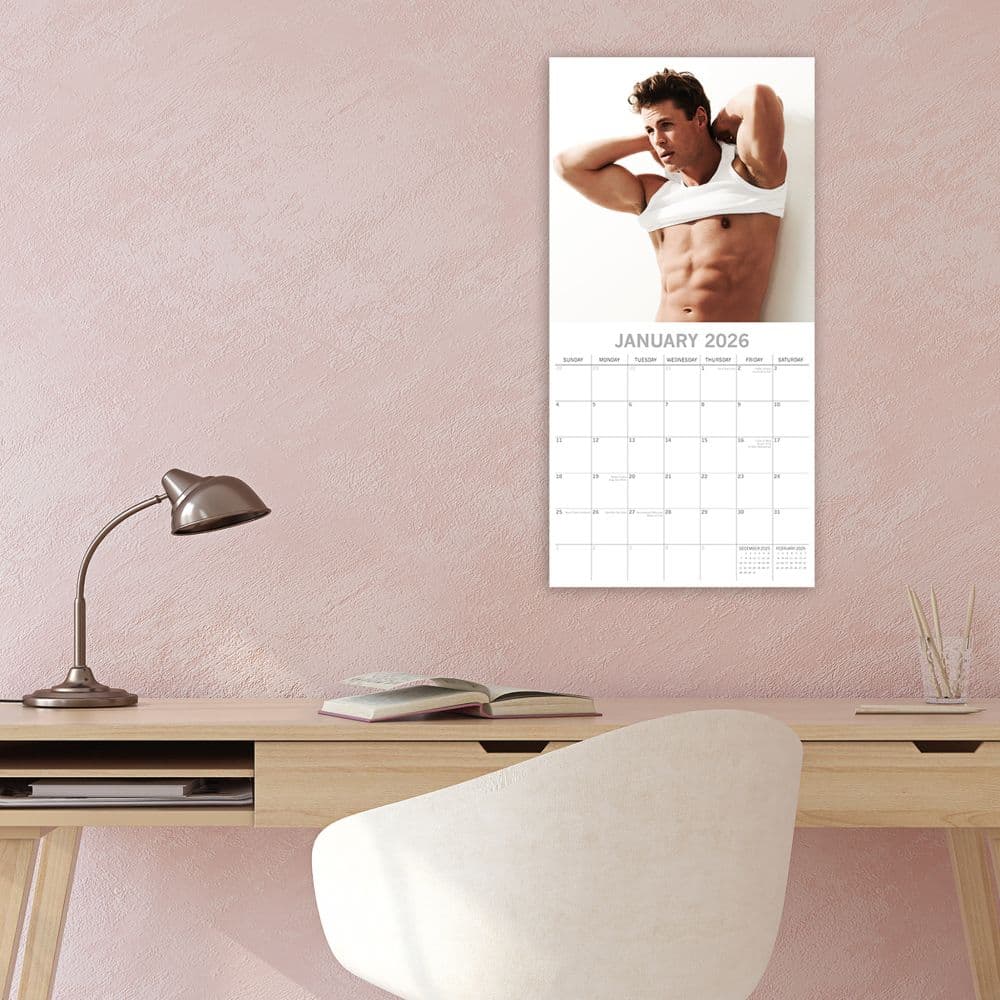 Hot Shirtless Men 2026 Wall Calendar Second Alternate Image