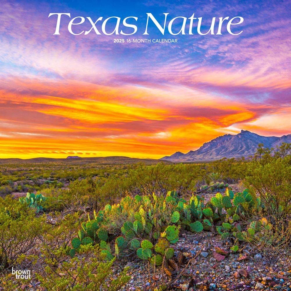 Texas Nature 2025 Wall Calendar Main Image