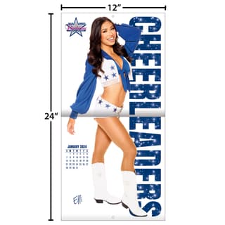 Lang 2024 Wall Calendar 24x12 Dallas Cowboy Cheerleaders Sideline