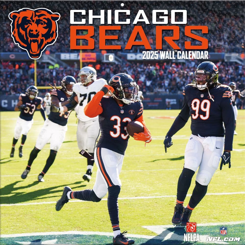 NFL Chicago Bears 2025 Wall Calendar Main Image