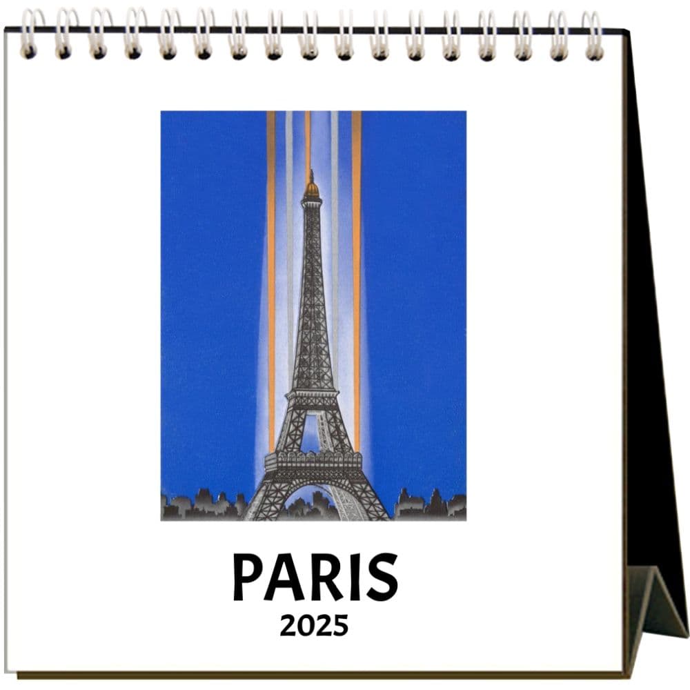 Nostalgic Paris 2025 Easel Desk Calendar