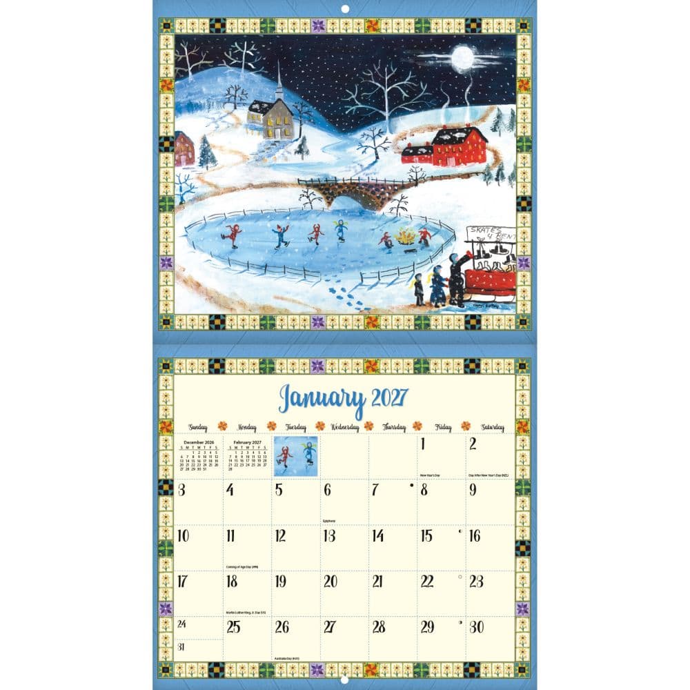 Country Sampler 2027 Wall Calendar by Cheryl Bartley Second Alternate Image