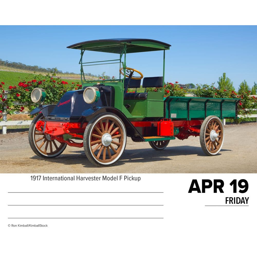 Cars and Trucks Classic 2024 Desk Calendar