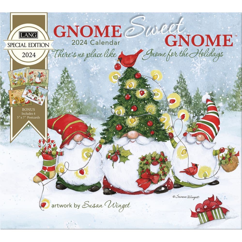 Gnome Sweet Gnome Special Edition 2024 Wall Calendar