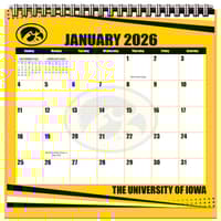 image Iowa Hawkeyes 2026 Easel Desk Calendar Main Product Image
