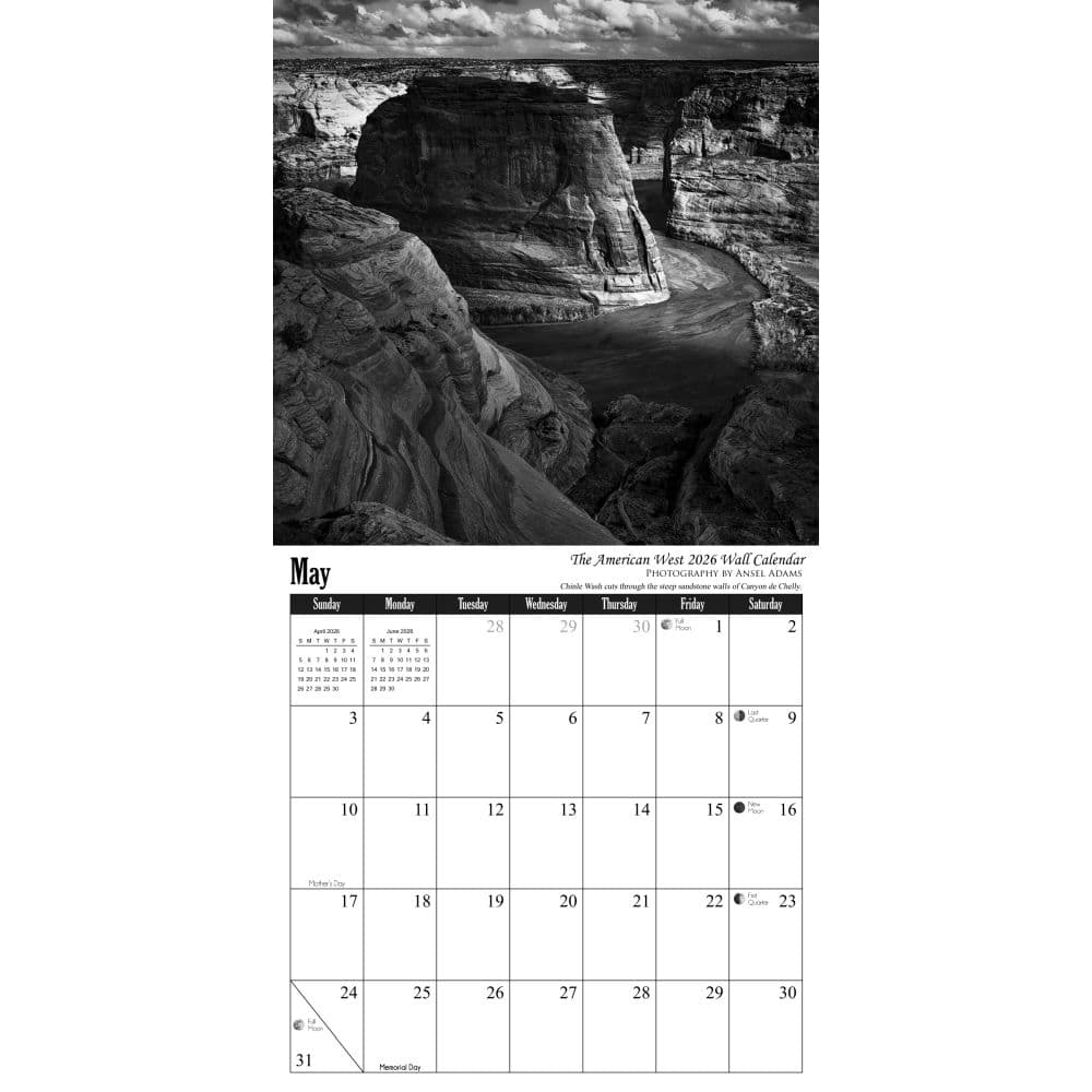 Ansel Adams 2026 Wall Calendar Fourth Alternate Image