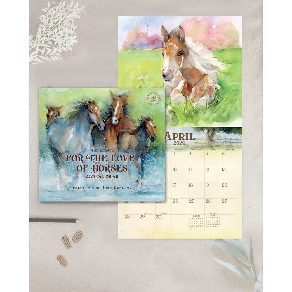 For The Love Of Horses 2024 Wall Calendar Alternate Image 3