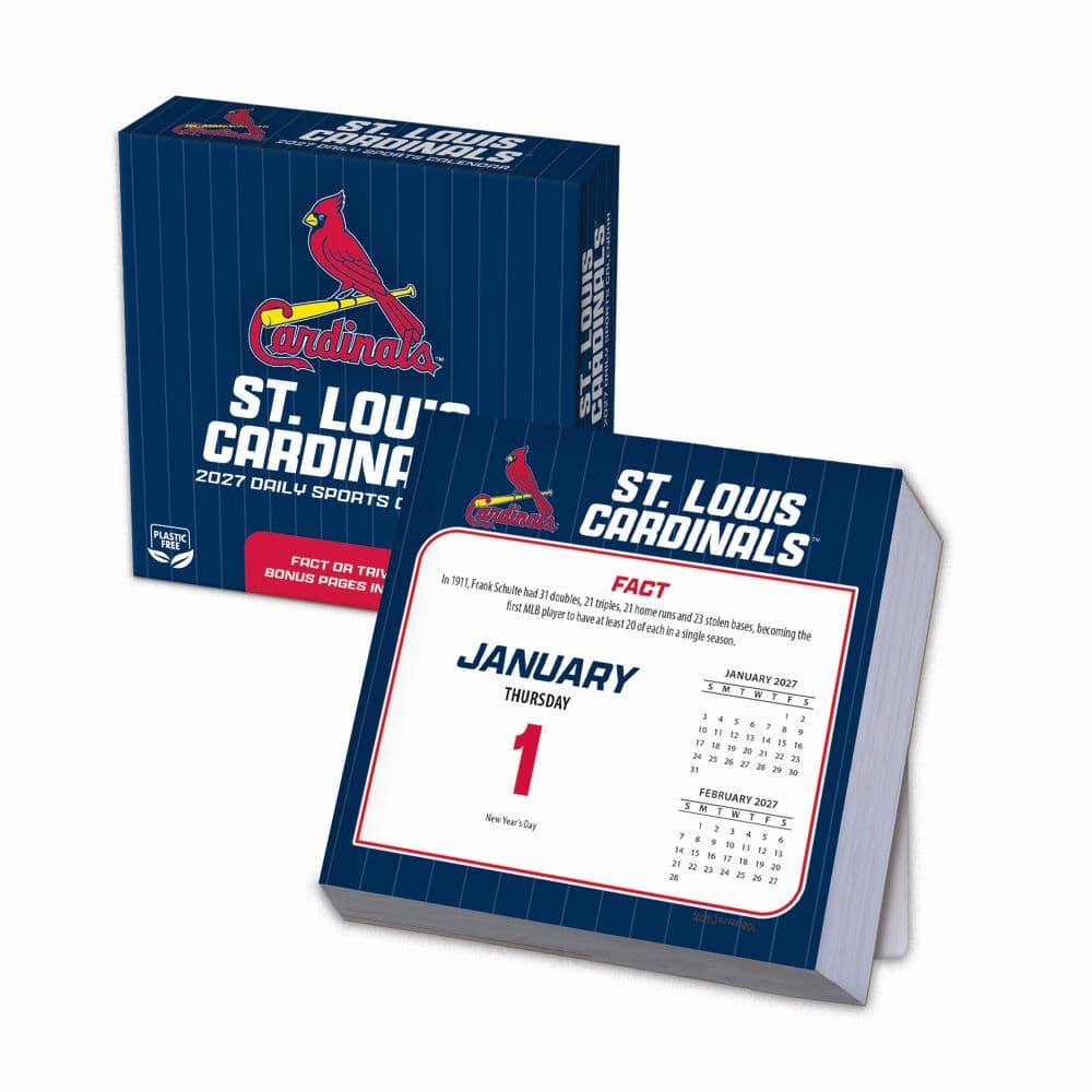 image MLB St Louis Cardinals 2027 Desk Calendar Main Product Image