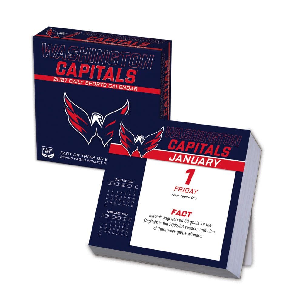 image NHL Washington Capitals 2027 Desk Calendar Main Product Image