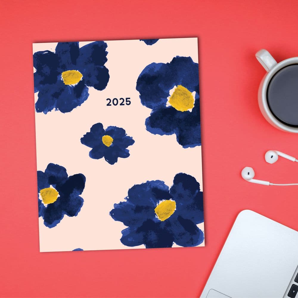 Big Blue Flowers 2025 Monthly Planner Third  Alternate Image