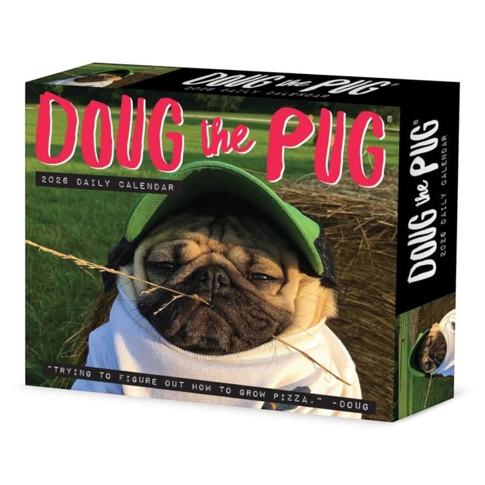 Doug the Pug 2026 Desk Calendar Main Product Image