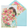 image Girl with Birthday Bouquet Birthday Card Main Product Image width=&quot;1000&quot; height=&quot;1000&quot;